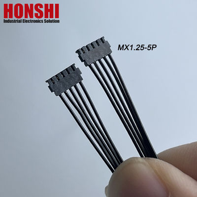Double Ended 5P MX1.2 Battery Cable MOLEX 78172 Terminal Wire Harness Assembly hitam