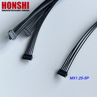 Double Ended 5P MX1.2 Battery Cable MOLEX 78172 Terminal Wire Harness Assembly hitam