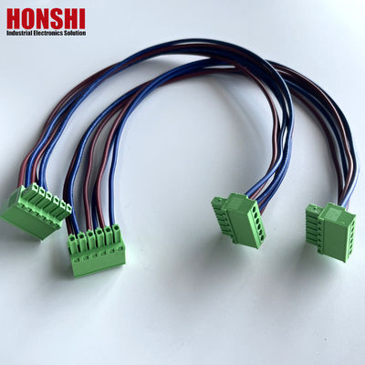 3.5mm Female Pluggable Terminal Block Wire and Cables Assembly Manufacturer Wiring Harness (Blok terminal yang dapat disambungkan)