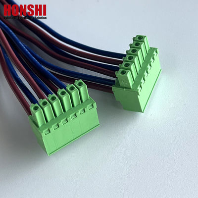 3.5mm Female Pluggable Terminal Block Wire and Cables Assembly Manufacturer Wiring Harness (Blok terminal yang dapat disambungkan)