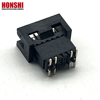 1.27mm Pitch H5.7mm SMT Kuning Plated Male Box Header PCB Connector