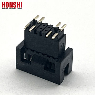1.27mm Pitch H5.7mm SMT Kuning Plated Male Box Header PCB Connector