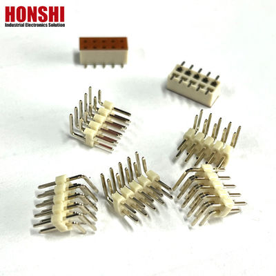 2.54mm Pin Header Dual Row 4 6 10 20 40P Male Header Connector PCB Pin Strip Pilihan Putih
