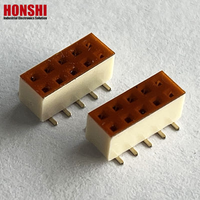 2.54mm Pin Header Dual Row 4 6 10 20 40P Male Header Connector PCB Pin Strip Pilihan Putih