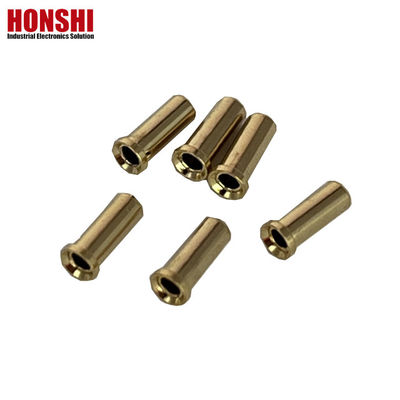 Custom Brass Terminal Pin Untuk Plug CNC Turning Lathe Pogo Pins Connector