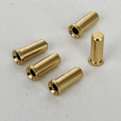 2.32mm Konektor Bulat Crimp Kontak Wanita Kuningan Pin Plating Emas Konektor Pin