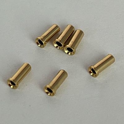 2.32mm Konektor Bulat Crimp Kontak Wanita Kuningan Pin Plating Emas Konektor Pin