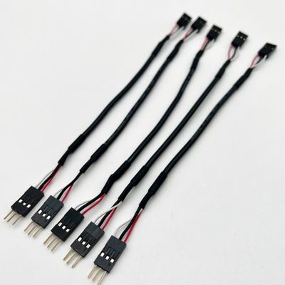 Custom 2.54mm Dupont Line Pria Wanita Jumper Wire Harness Kabel Dupont 15cm Hitam