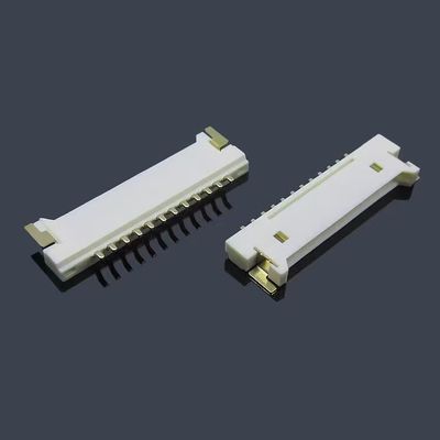 Ffc/Fpc 0.5mm 1.0mm Pitch 10 18 20 30 40 50 Pin Half Coverage Bagian Bawah Kontak Atas Ffc Fpc Konektor