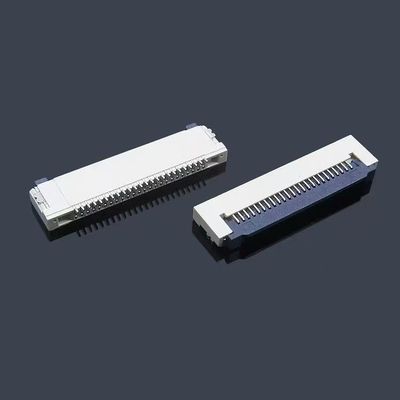1.25mm FFC/FPC Kabel Zif Socket Connector Side Contact Dengan Kunci 8 10 18 30 Pin Right Angle Jenis
