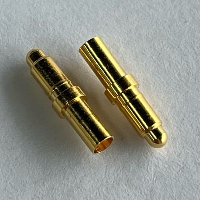 Pogo Pin Connector Spring 1A 3A 10A Emas Tembaga M8 M4 M3 M2 Sekrup Konduktif Thread Test Pin