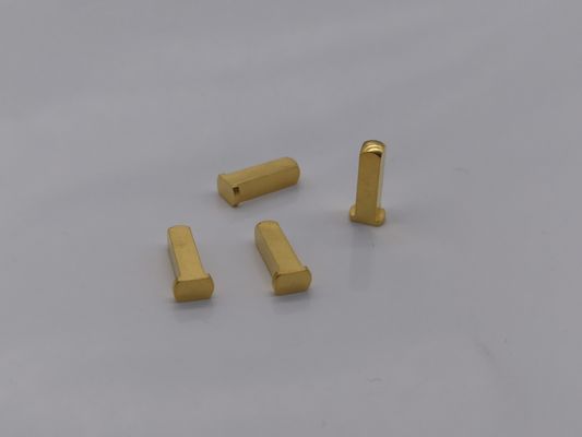 Suku Cadang Presisi Mesin Terminal Tembaga Produksi Pin Kuningan Bubut CNC Pom Machining Pin Part