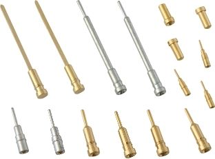 Suku Cadang Presisi Mesin Terminal Tembaga Produksi Pin Kuningan Bubut CNC Pom Machining Pin Part