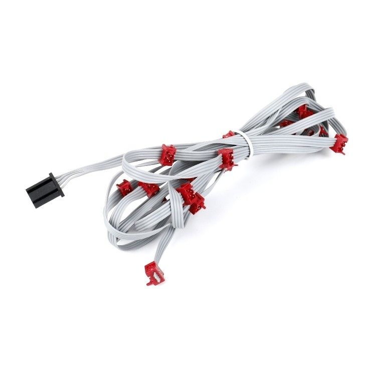 PVC Polyester 28AWG Flat Kabel 1.27mm Micro Connector 8 pin IDC Kabel
