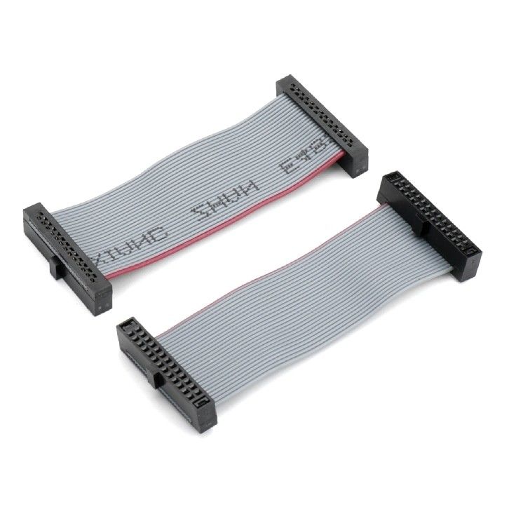 1.27mm Pitch Ribbon Flat Cable Assembly Ribbon IDC Connector Cable 20 Pin Wire Harness