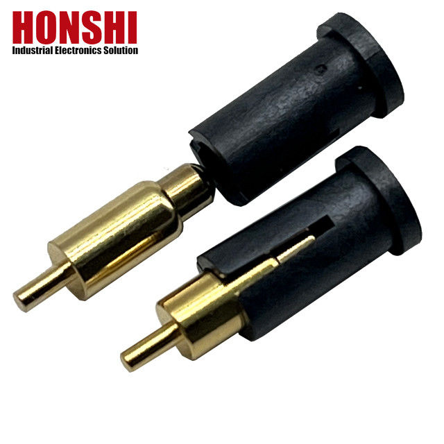 2.8mm Pogo Pin Connector Dip Tipe Plated Emas Kuningan Pogo Pin