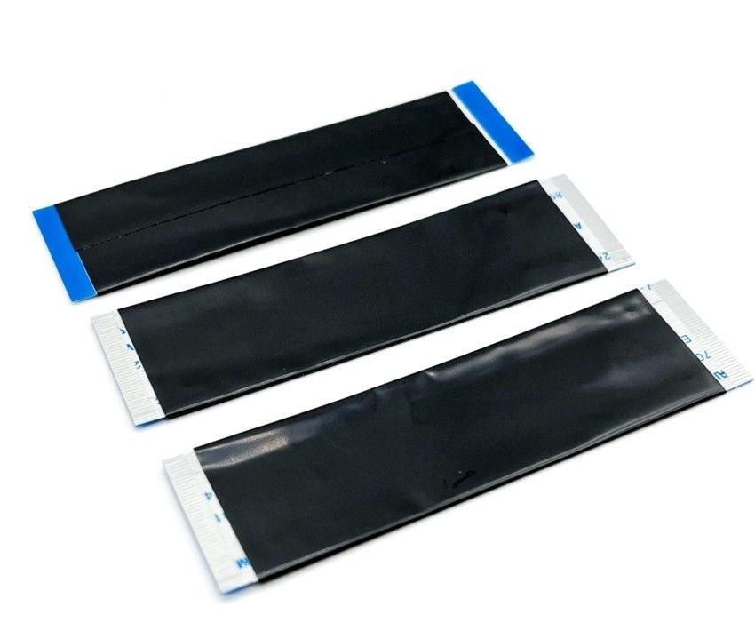6 Pin Flat FFC Ribbon Cable 15cm Same Side Awm 20624 80c 60V Tegangan nominal