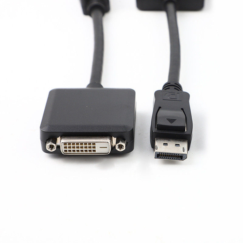 DP Pria ke DVI Wanita Adaptor Kabel 200mm Emas Palted Untuk PC TV Koneksi Elektronik