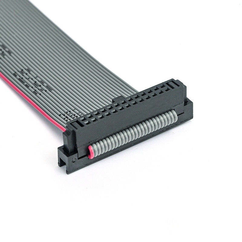 26Pin IDC Flat Ribbon Kabel Assembly dengan Strain Relief dan 2.54mm IDC ke IDC Socket