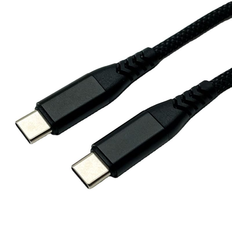 Kabel USB UL2725 Hitam Tipe C USB 2.0 Konektor Pria Dengan Plating Emas