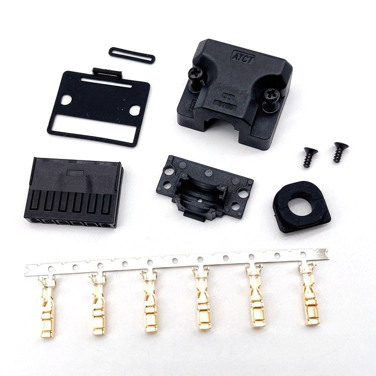 SM-MX9 asli Self Locking Buckle Servo Motor Power Plug Dengan Konektor SM-J27S yang Dikodekan
