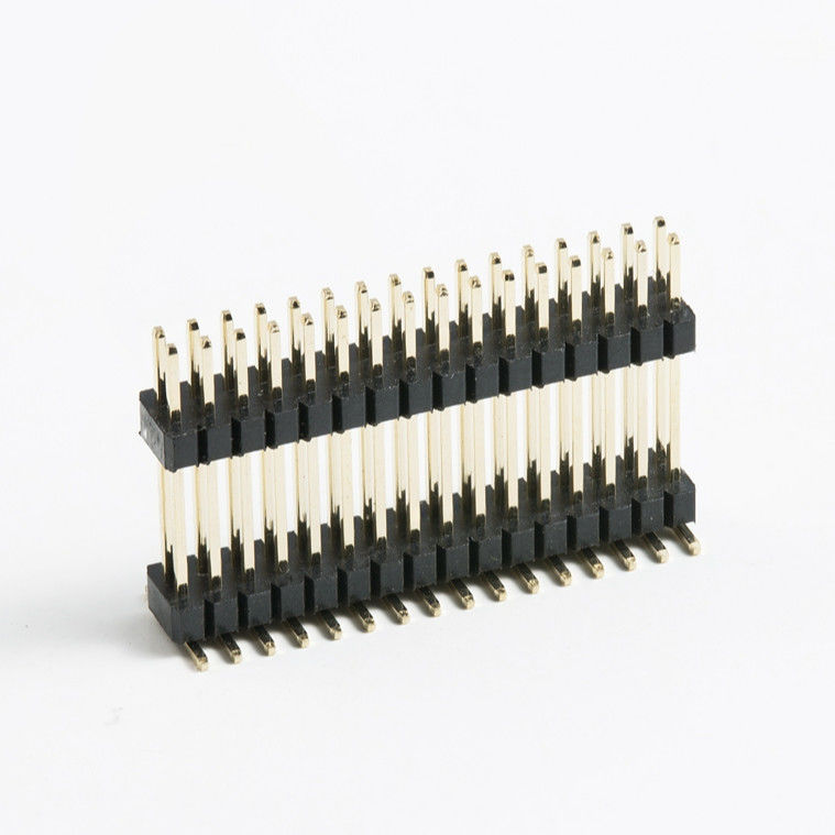 2 - 80 pin Papan ke Papan Konektor SMT Pcb Dual Plastik Pria Header Konektor 2.54mm