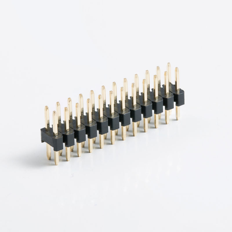 Dual Row Board To Board Connector 2.54mm Pitch 2 pin 20 pin 80 pin PCB lurus