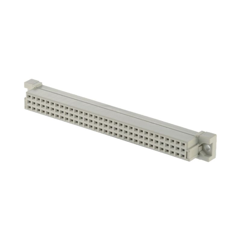 Din41612 IDC Konektor Wanita 64 Pin Melalui Lubang 2.54mm Konektor Pin