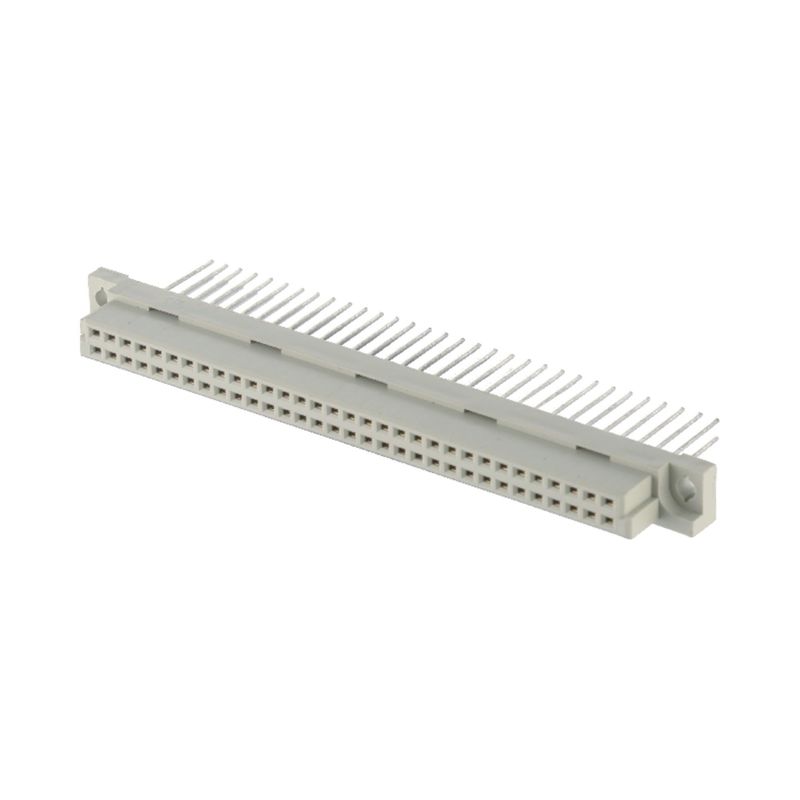 Wanita lurus 2 baris DIN 41612 Konektor 64 Pin Vertikal PCB Rating Current 3A