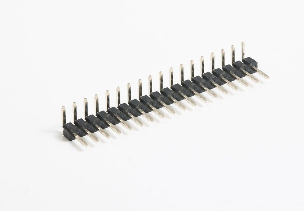 Sudut kanan 90 derajat Papan ke Papan Konektor SMD PCB 2.54mm Pin Header Konektor