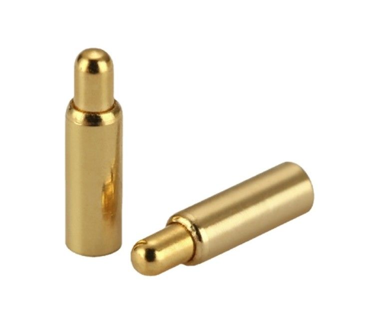 Tembaga Plating Emas Pogo Pin Konektor Spring Force Double Head H6.0mm Smd Tipe