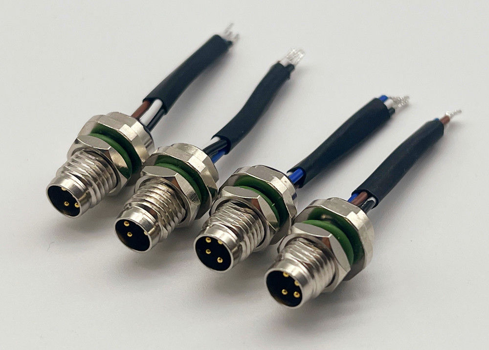 4 Pin Penghubung Kawat Bulat Pengikat Sekrup Belakang Panel M8 Penghubung