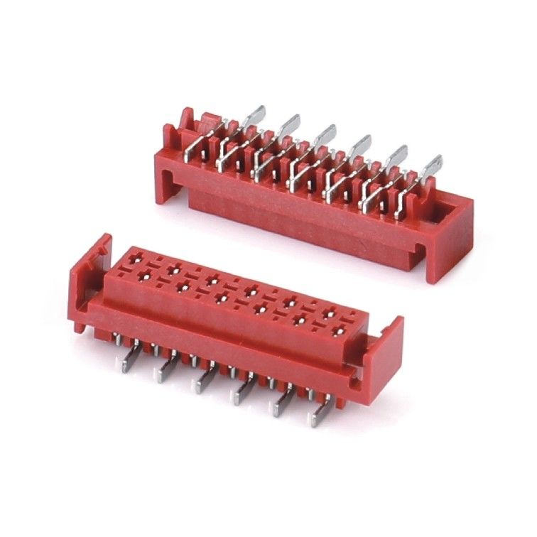 1.27mm Red IDC Socket Micro Match IDC 4/6/8/10/12/16/20/24 pin SMT Konektor Wanita