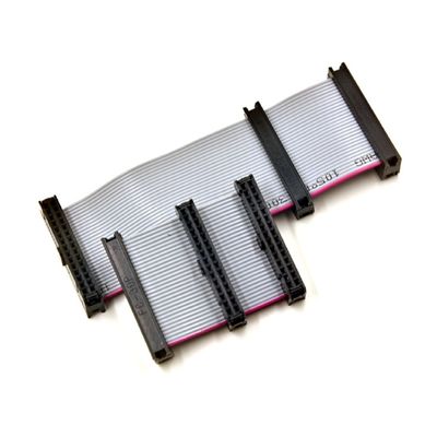 2.0mm 40 Pin IDC Flat Ribbon Kabel Majelis Dengan Tined Tembaga Wire Konduktor