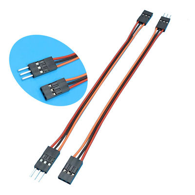 24AWG 3 Pin Dupont Electronic Wire Harness Wanita Dan Pria Dengan Konektor 2,54mm