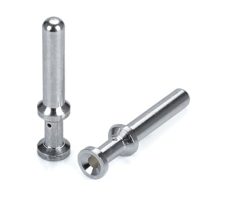 Precision Brass Tilting Pin Coil Spring Pin Untuk High Current Energy Storage Connector