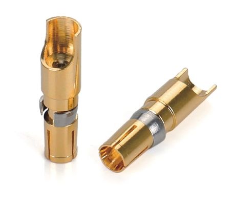 CNC Brass Pins High Voltage EV Charging Contact Plug Pins Wanita yang disesuaikan