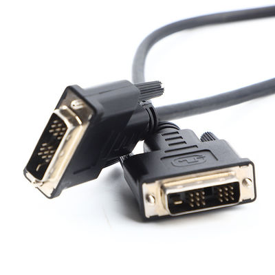 DVI 18 1 Male to Male HD Molded Cable Assembly OD6.0 Untuk HDTV UL20276 30Awg