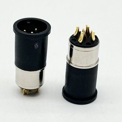 M12 5 Pin Wanita Dan Pria Panel Gunung Multi Pin Kabel Lingkaran Konektor Waterproof
