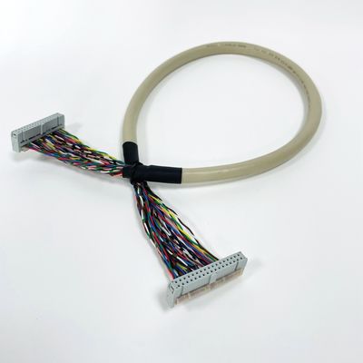 UL20706 IDC Kabel Bulat 34pin 40pin Pitch 2.54mm IDC Konektor untuk Elektronik