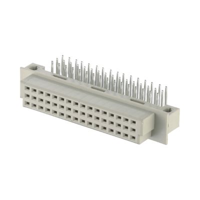48 Pin Din 41612 Konektor 2.54mm Sudut Kanan Konektor Wanita Melalui Lubang 3 * 16Pin