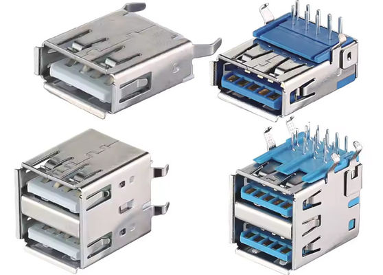 USB 2.0 / 3.0 Jack Type A Male Plug Connector Kuningan / Fosfor Perunggu