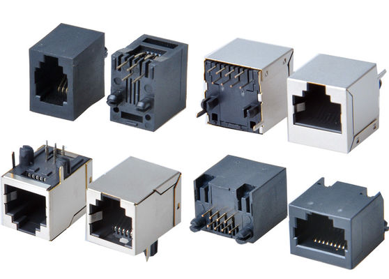 8p8c RJ45 Ethernet Connector 1x1 Port Wanita RJ45 Jack Tanpa Magnetik