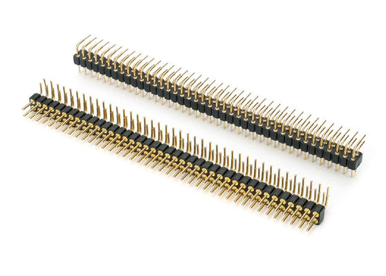 2.0mm Male Round Pin Header Dual Row PCB Connector Mesin Pin Header