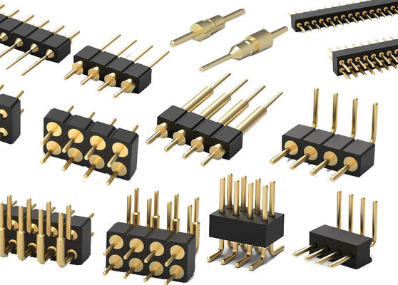 1.27mm 2.0mm 2.54mm Round Pin Header PCB Connector Mesin Pin Header SMT Tipe