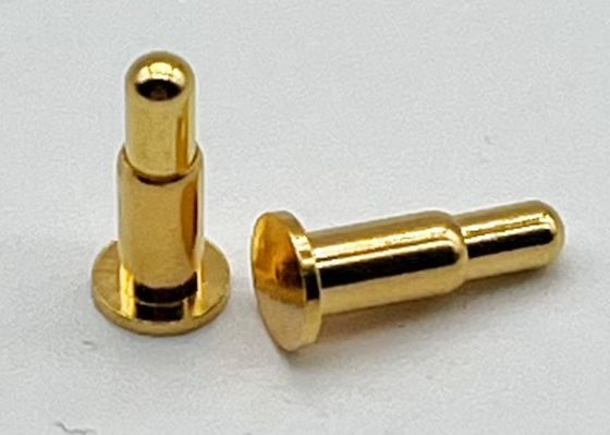 Brass Pogo Pin Connector 1A Presisi arus bernomor diproses melalui lubang Pogo Pin
