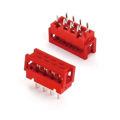 Merah TE 215083 Micro-Match Flat Ribbon Kabel IDC untuk 4/6/8/10/16/18/20 Pin Connector